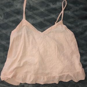 Cute blush crop shirt!